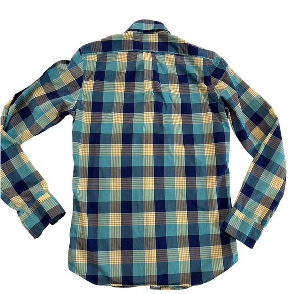 Thomas Mason Archive for J. Crew Slim Plaid Button Up Shirt Men's XS Cotton - Picture 3 of 17